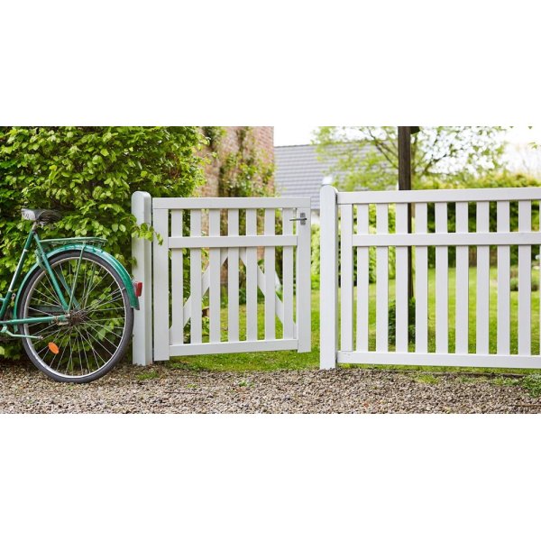 Country facadehegn i hvid 149x96cm (BxH)