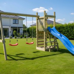 Piccoo Play+ leget�rn med gynger, klatrev�g og picnicbord