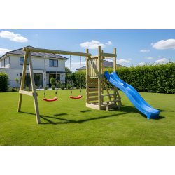 Piccoo Play+ leget�rn med gynger, klatrev�g og picnicbord