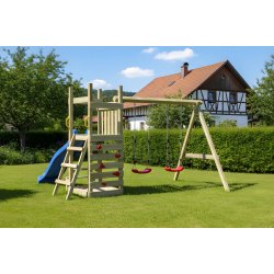 Piccoo Play+ leget�rn med gynger, klatrev�g og picnicbord