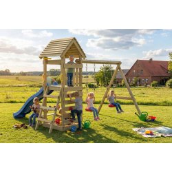 Kidoo Play+ leget�rn med gynger, klatrev�g, teleskop og picnicbord