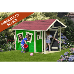 FRDIG SAMLET:Slvklasse: Crazy Andy trlegehus  3,6m2 inkl. udhng