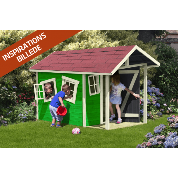 FRDIG SAMLET:Slvklasse: Crazy Andy trlegehus  3,6m2 inkl. udhng