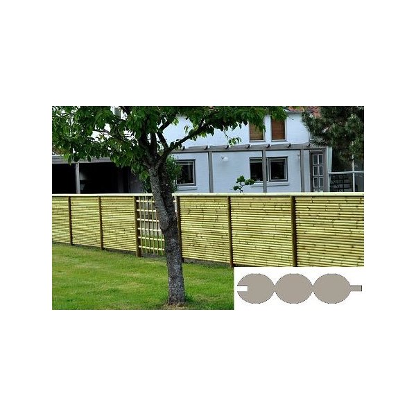 Rafte hegnsprofil grn trykimprgneret