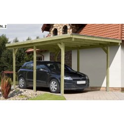 Bravo carporte med fladt tag