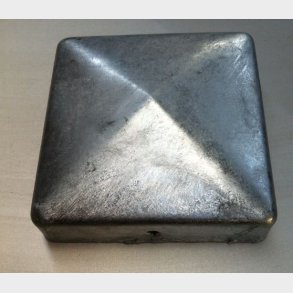 Galvaniseret stolpehat 101x101mm