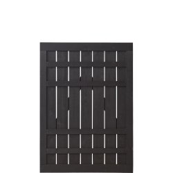 Rustik plankelge i grundmalet sort 100x138cm (BxH)