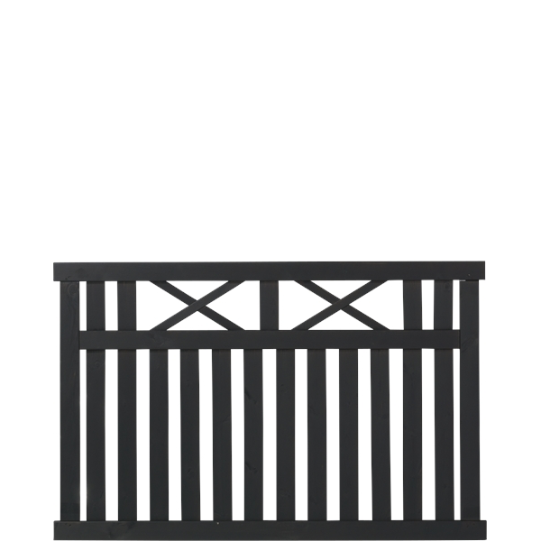 Vinesse sort forhavehegn 150x96cm (BxH)