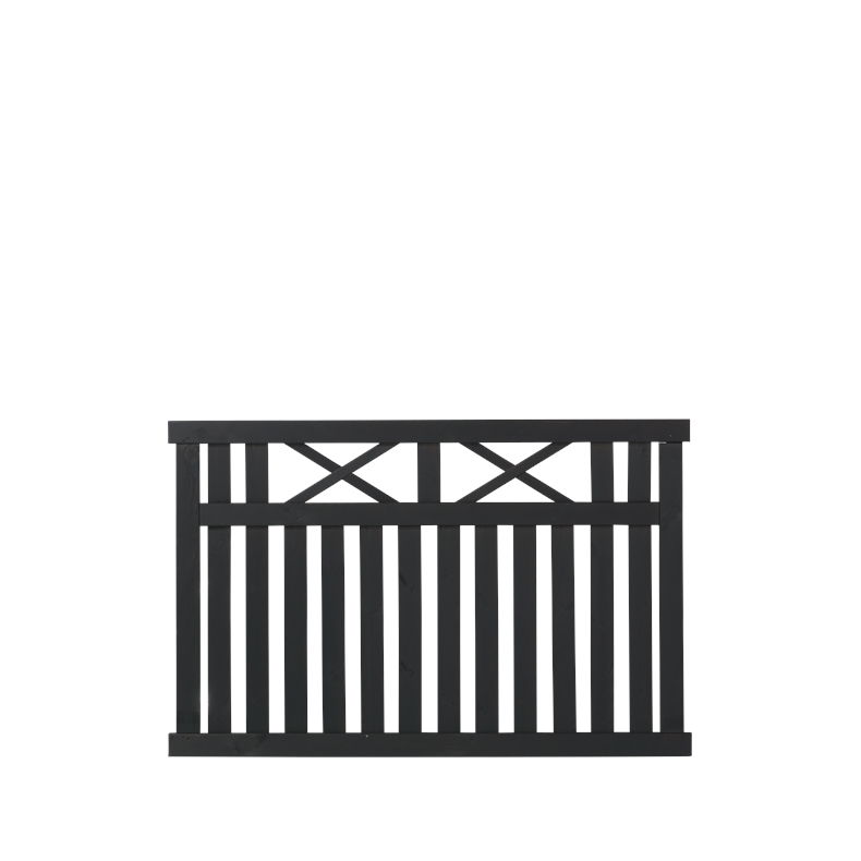 Vinesse sort forhavehegn 150x96cm 