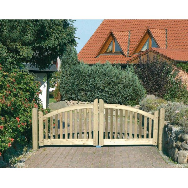 Norderney dobbeltlåge i trykimprægneret 300x90/80/120cm (BxH)