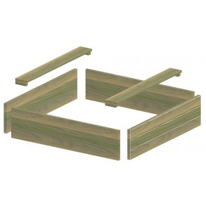 Firkantet sandkasse art nr. 67514