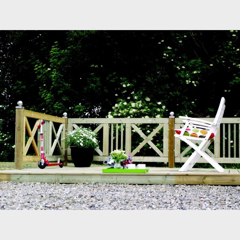 Slots forhavehegn 180x75cm