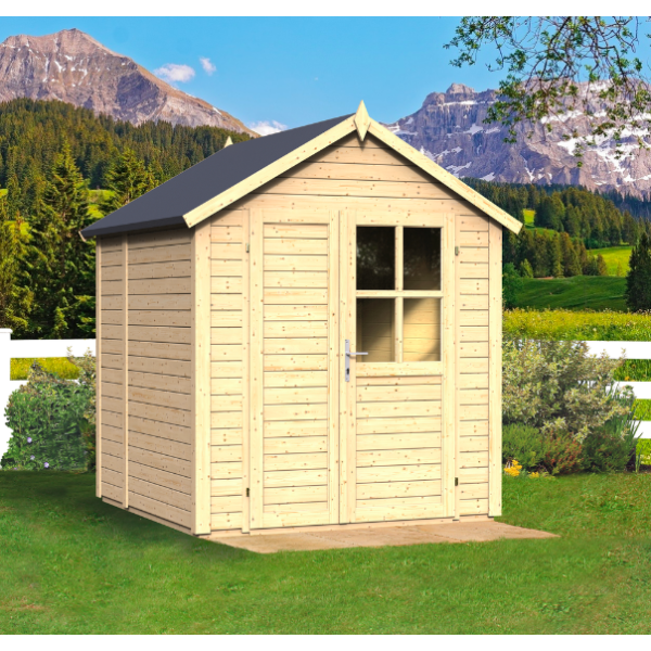 Stuttgart model 1 redskabsskur i ubehandlet p 3,24m2