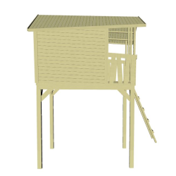 Crazy Leon legehus p stolper