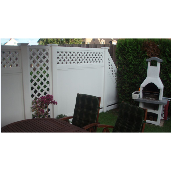 PVC Rkvrk med espalier 180x120cm (BxH)