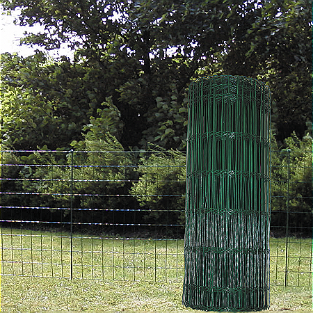 Havehegn plastbelagt 5 x 10 cm, GRØNT 60cm højde, 25m rulle - Grøn plastbelagt 5x10cm - jmkiil.dk