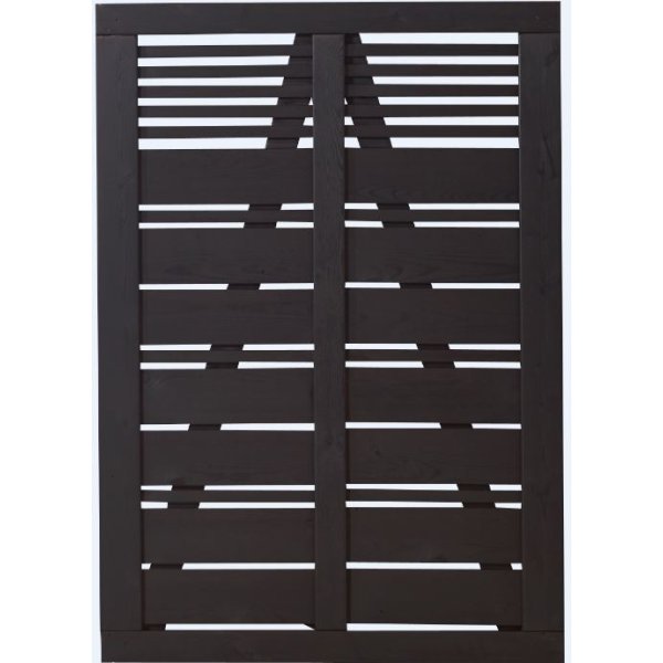 Silence enkeltlge i sort 100x140cm (BxH)