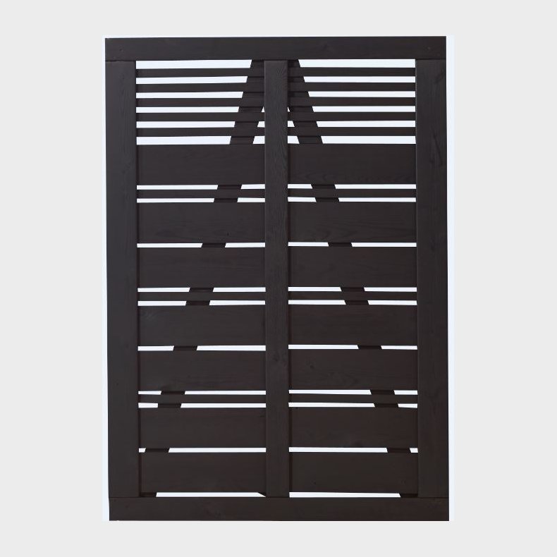 Silence enkeltlge i sort 100x140cm (BxH)