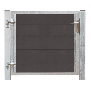 Futura kompositdr venstrehngt + stolper 99x91cm (BxH)