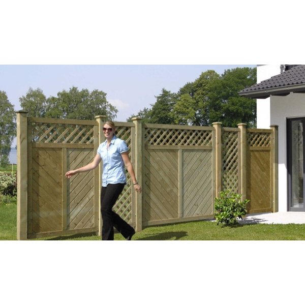 Lugano hegn med espalier 180x180cm (BxH)