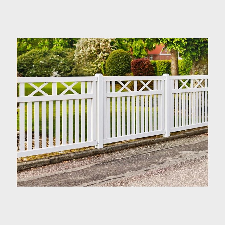 Vinesse forhavehegn 150x96cm i hvid 