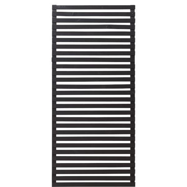 Tokyo jalousihegn grundmalet sort 83x180cm (BxH)