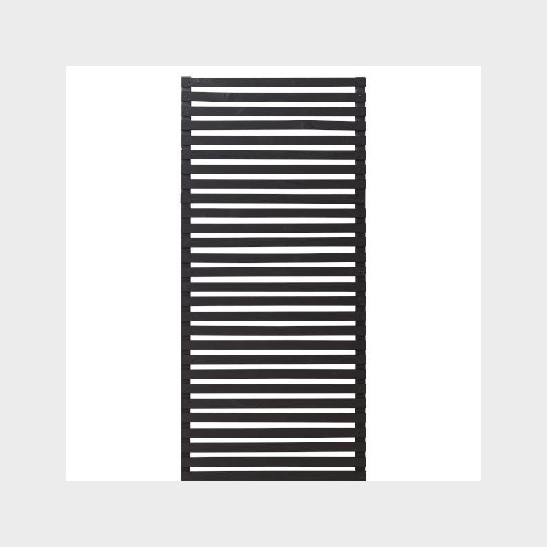 Tokyo jalousihegn grundmalet sort 83x180cm (BxH)