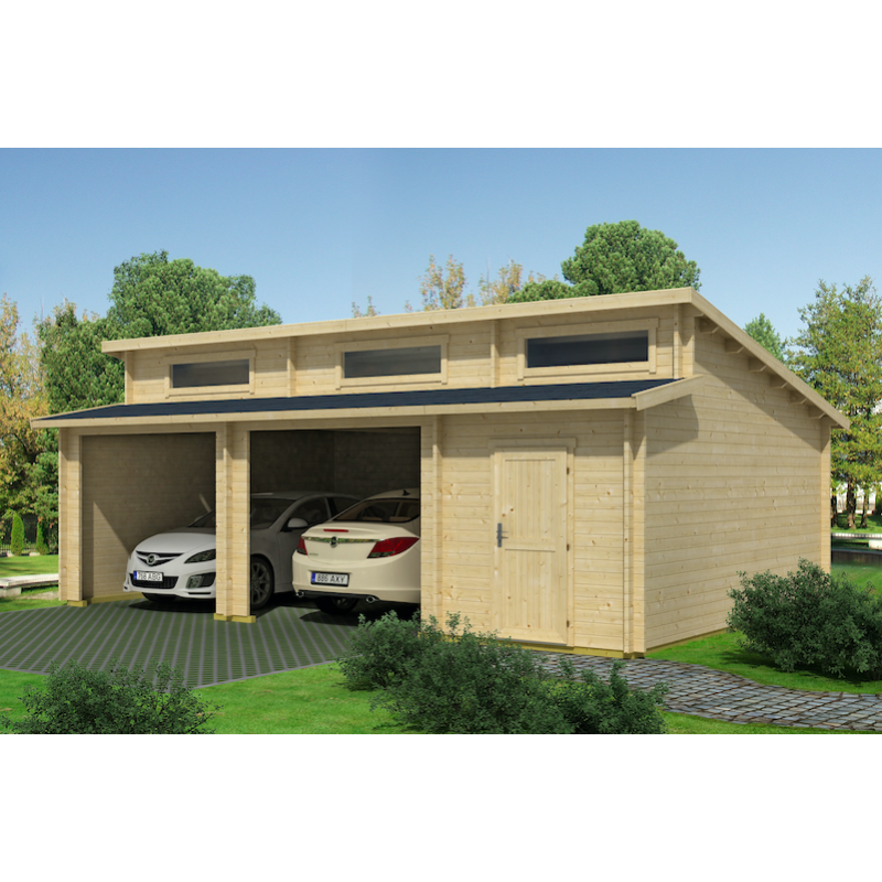 Holte garage med opbevaringsrum p 39,4m2 uden dre