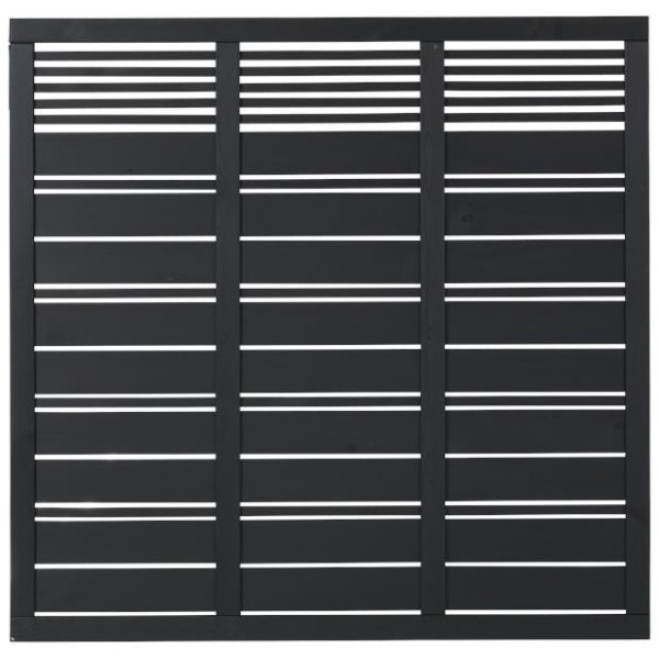 Silence hegn i sort 176x170cm (BxH)