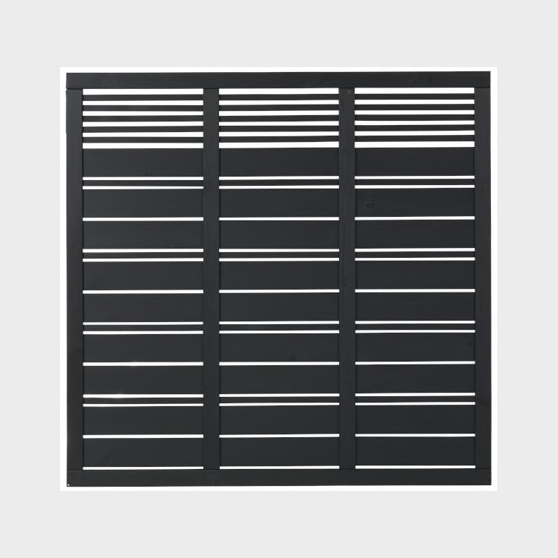 Silence hegn i sort 176x170cm (BxH)