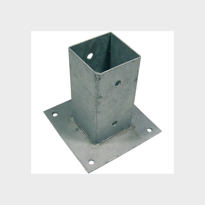 Stolpefod galvaniseret 97 x 97 mm, H: 150 mm