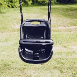 Sort babygynge med sort reb