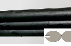 Rafte hegnsprofil sortmalet