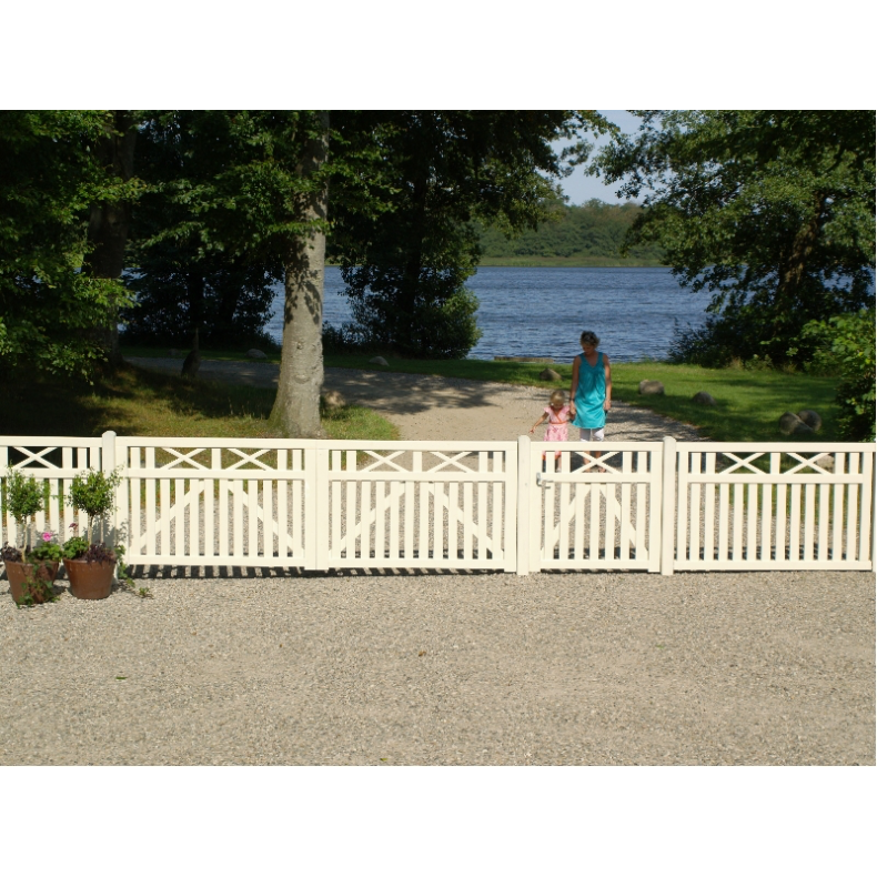 Vinesse forhavehegn 150x96cm i hvid 