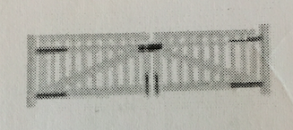 PVC Madrid dobbeltlge med brede stave (150+150) x 80cm (BxH) (RESTSALG)