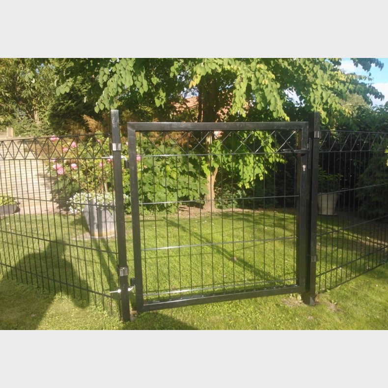 Lge X i sort til panelhegn100x100cm - model Gilleleje