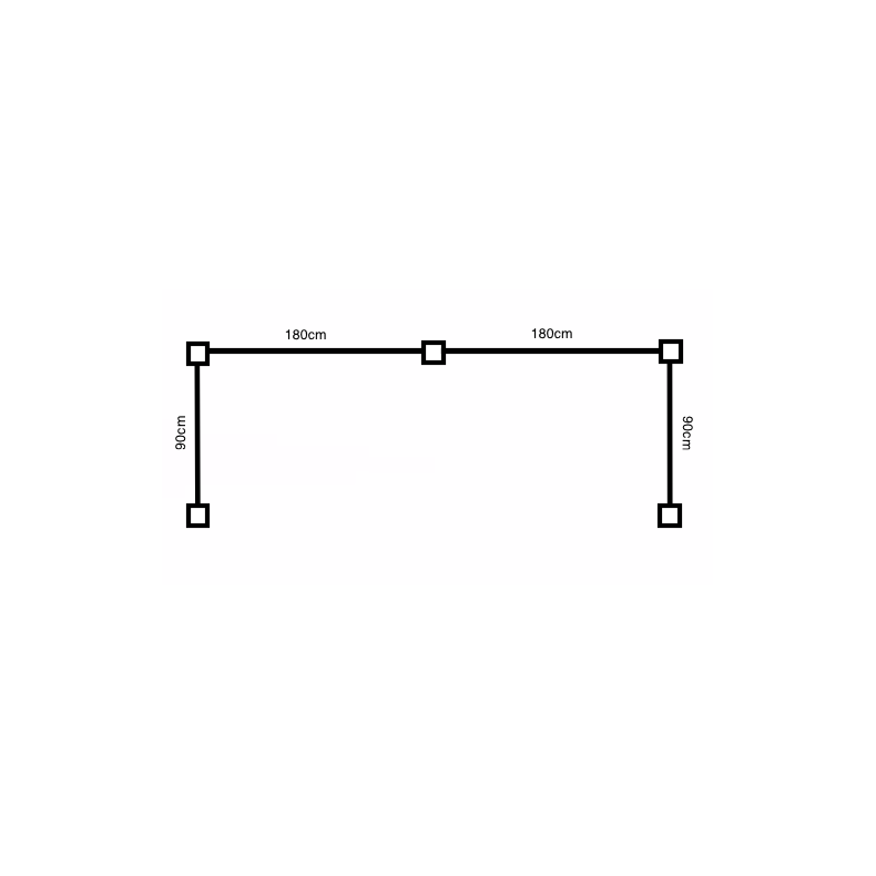 Nice skraldespandsskjuler i komposit med alu stolper i antracit