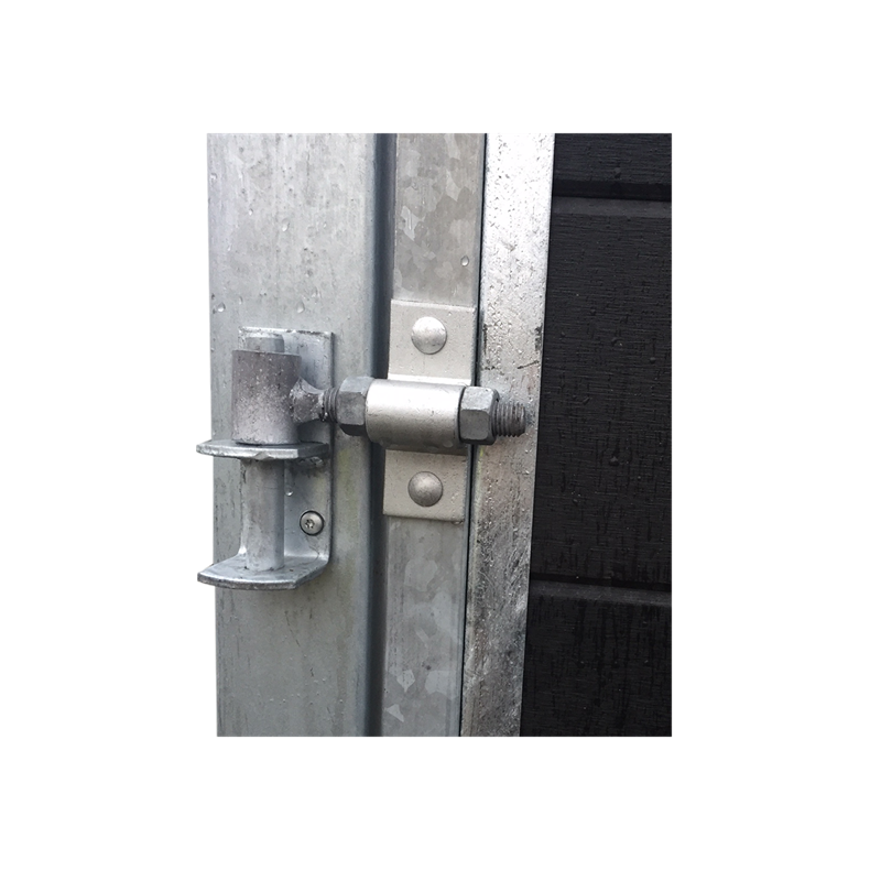 Artura kompositdr hjrehngt + stolper 97x95cm (BxH)