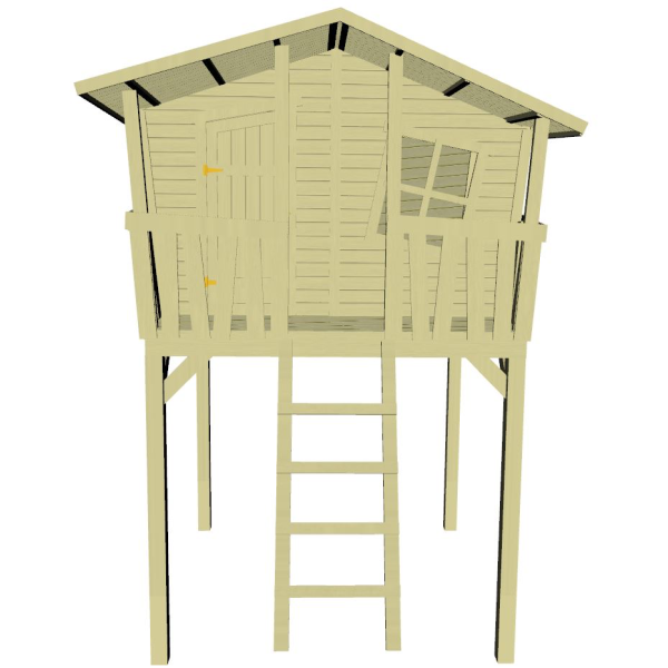 Sølvklasse: Crazy Leon legehus på stolper