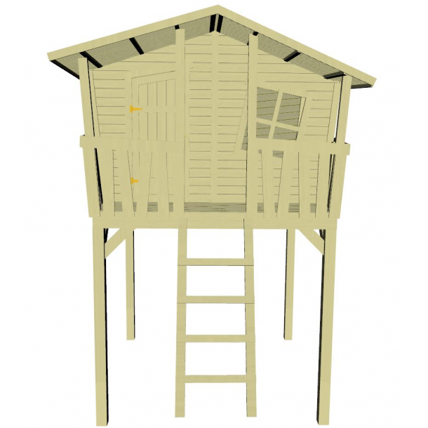 Crazy Leon legehus p stolper