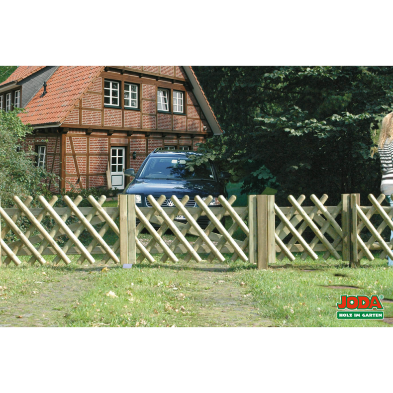 Jgerhegn i brun imprgnering 250x80cm