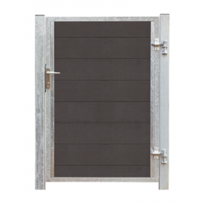 Futura kompositdr hjrehngt + stolper 99x145cm (BxH)