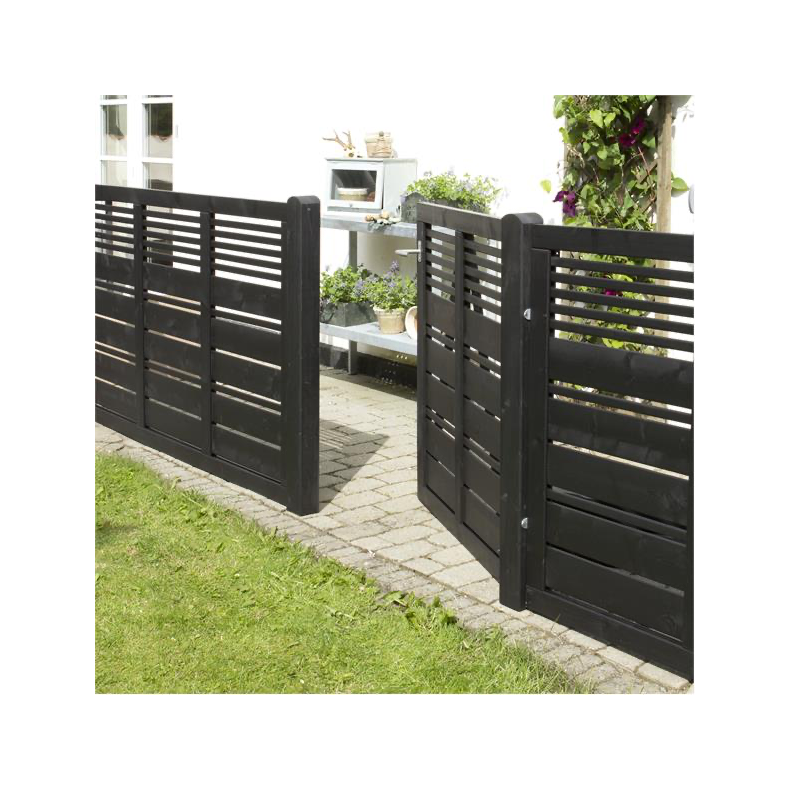 Silence enkeltlge i sort 100x140cm (BxH)