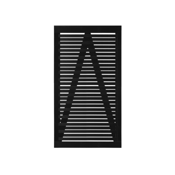 Osaka enkeltlge i sort 100x180cm (BxH)