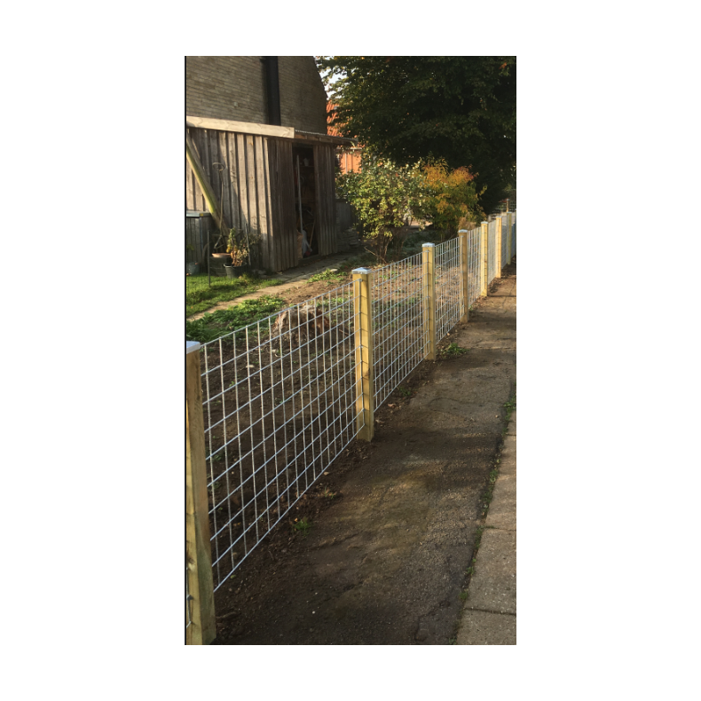 Galvaniseret rionet hegn 90x150cm - model Billund