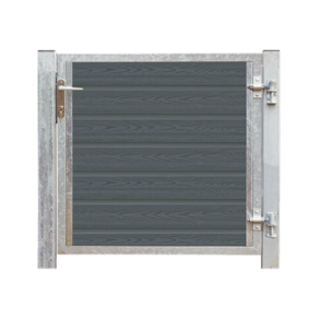 Artura kompositdr hjrehngt + stolper 97x95cm (BxH)