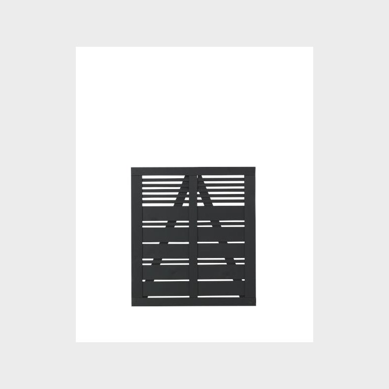 Silence enkeltlge i sort 100x110cm (BxH)