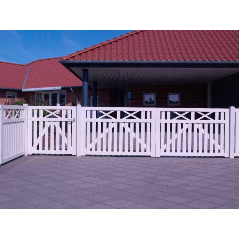 Vinesse forhavehegn 150x96cm i hvid 