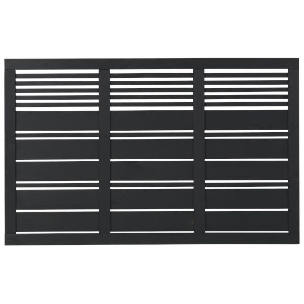 Silence hegn i sort 176x110cm (BxH)