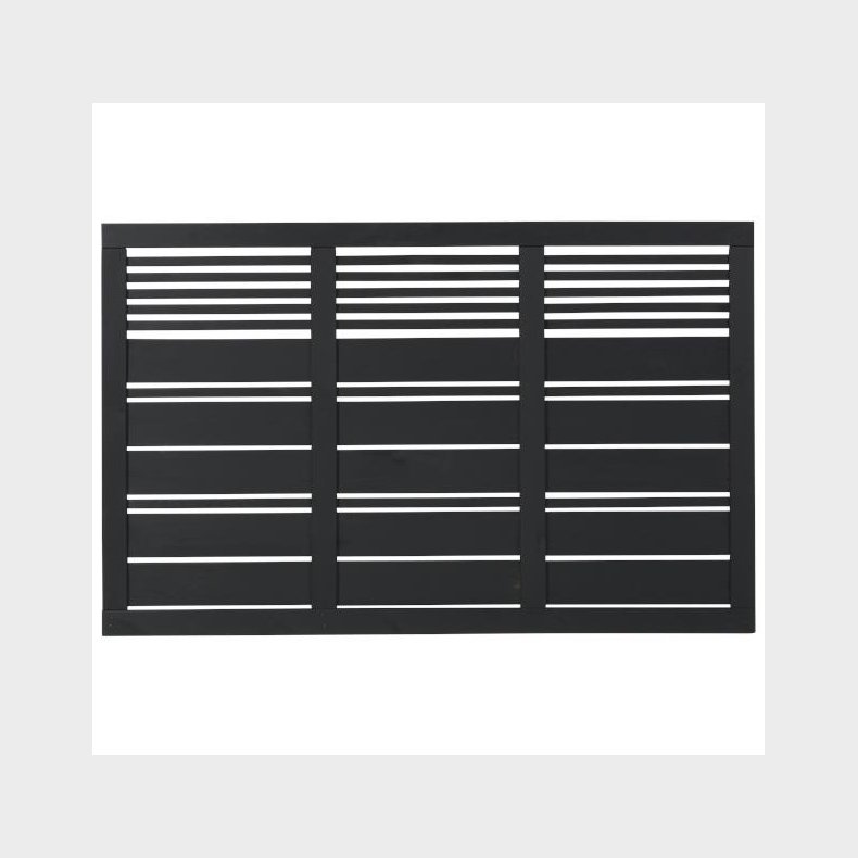 Silence hegn i sort 176x110cm (BxH)